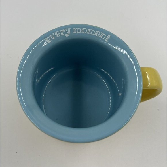 Coffee Mug Yellow Enjoy Every Moment Smile Face Gift Hot Cold Youth Adult - Picture 6 of 7